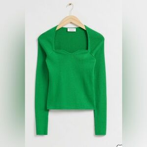 & Other Stories Fitted Bustier Top